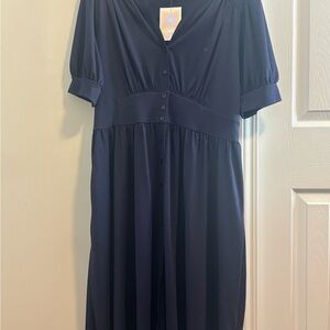 LuLaRoe Navy Midi Dress